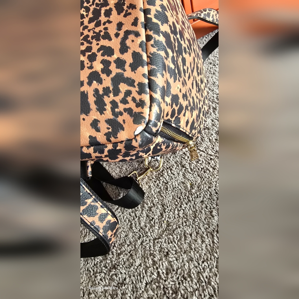 AZARIA La Mère Backpack Petite Limited Edition Leopard Print. - Picture 10 of 15